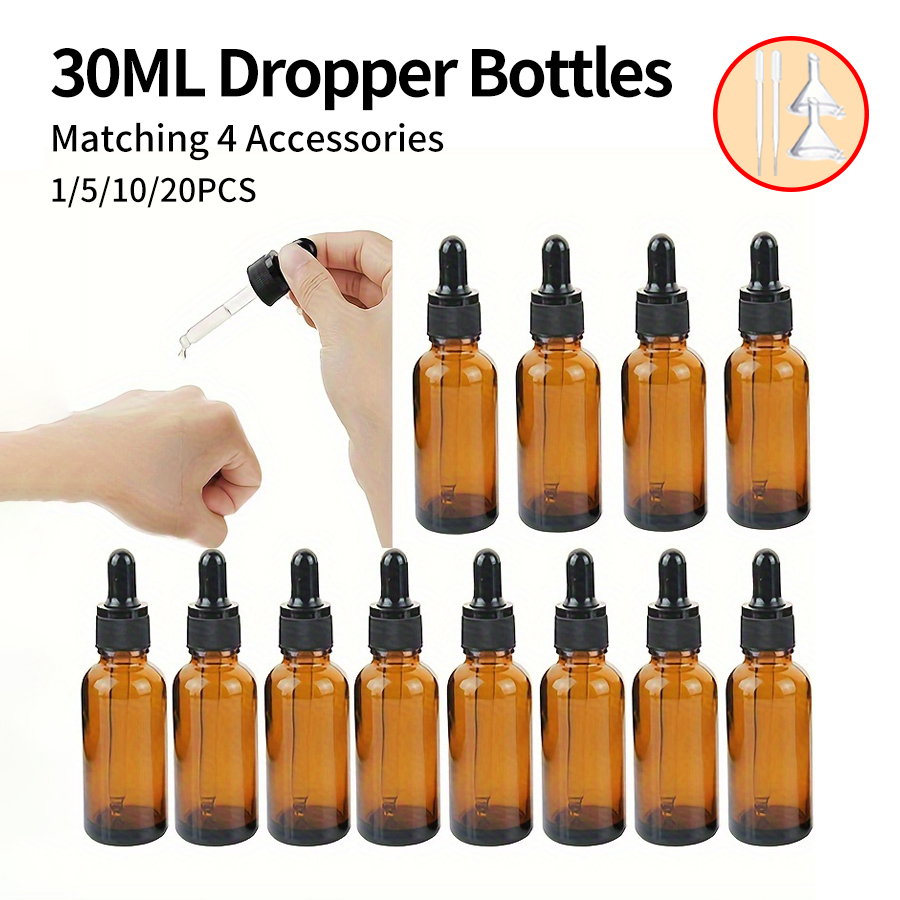 Juice Bottle Dropper - 5/10/20 قطعة + 4 ملحقات 30