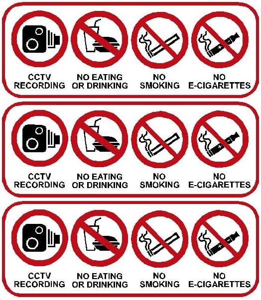 Vape Decoration - 3 قطع ملصقات مقاس 150 ×
