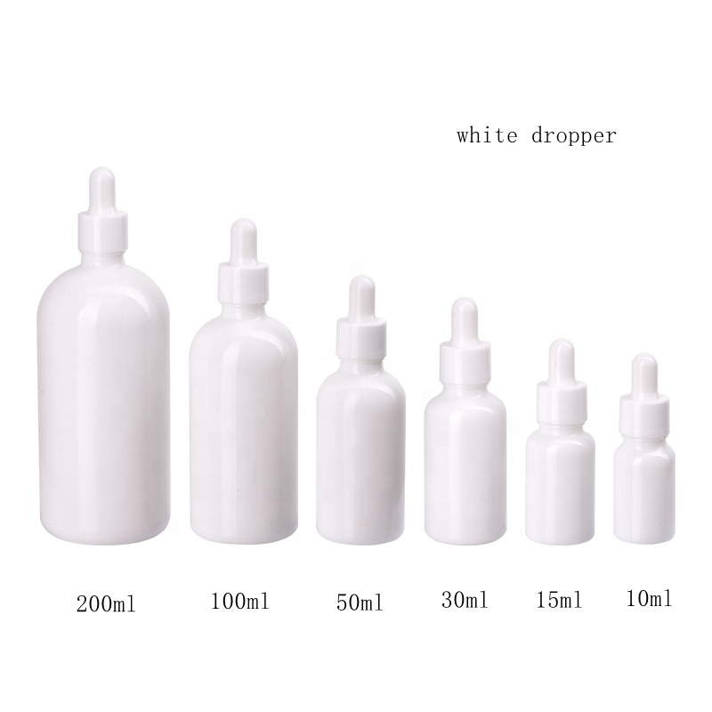 Juice Bottle Dropper - زجاجات القطرة الزجاج الأبيض الخزف 5-100