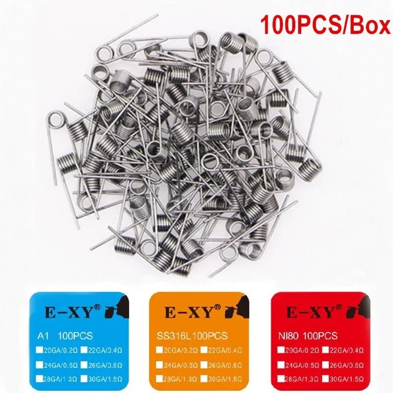 Coil Building Kit - 100 قطعة/صندوق سلك لفائف مسبق الصنع