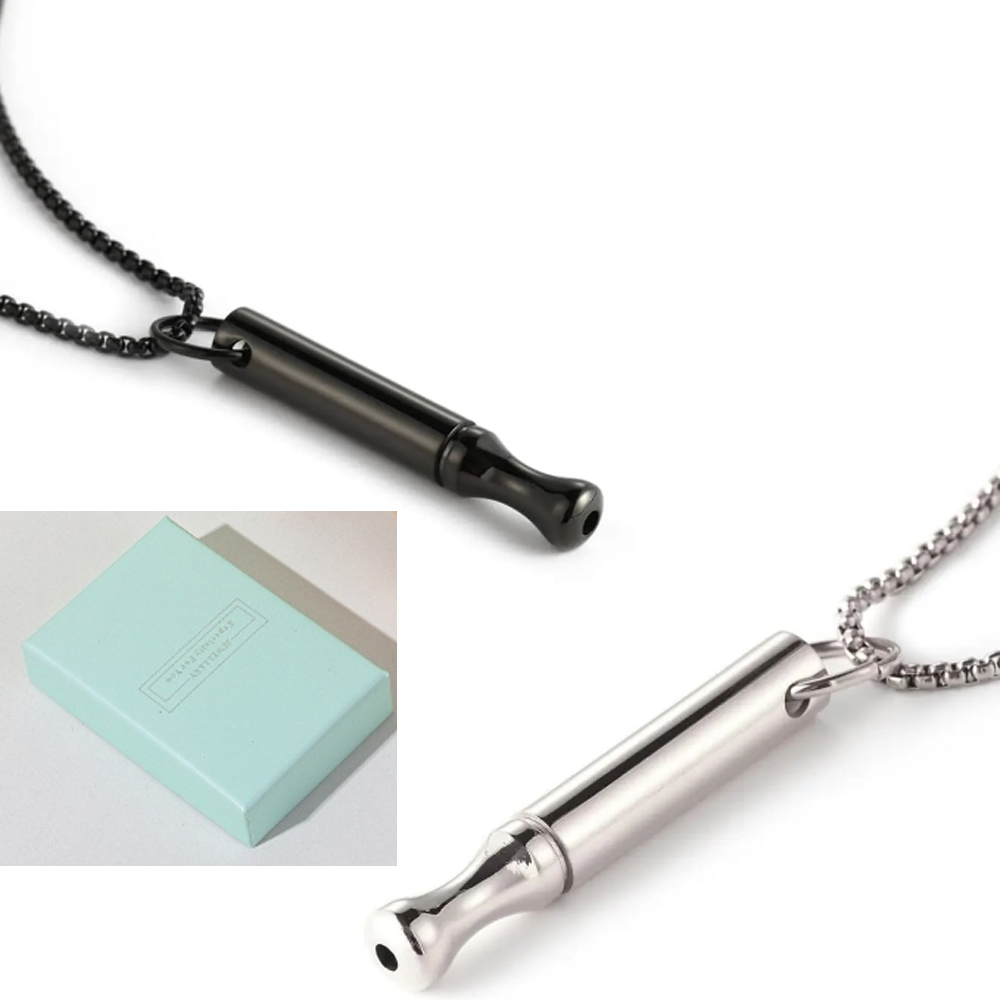 Vape Accessory - التيتانيوم الصلب التنفس قلادة لتخفيف القلق