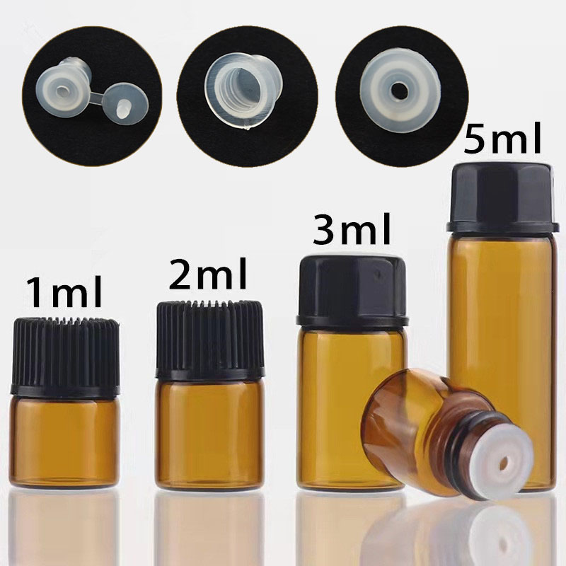Juice Bottle Dropper - 10X 100x1/2/3/5/10 مللي كهرمان صغير قطارة