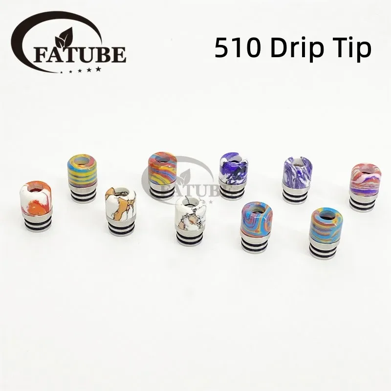 1 قطعة/10 قطعة 510 الفولاذ الم - مراجعة Drip Tip Resin وسعره