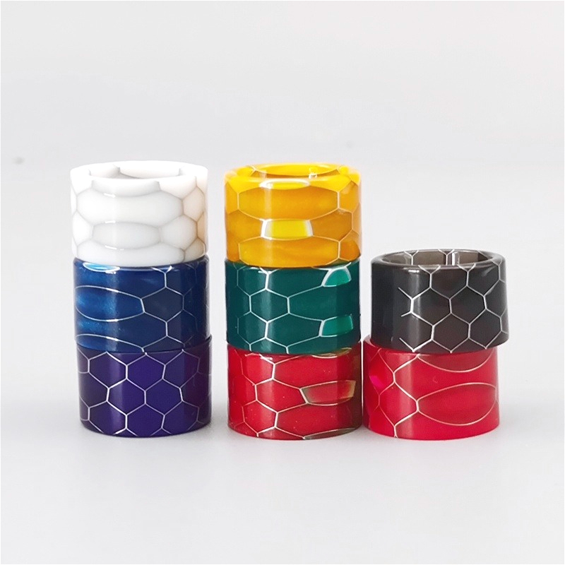 قطعة واحدة من فوهة التدخين الم - مراجعة Drip Tip Resin وسعره