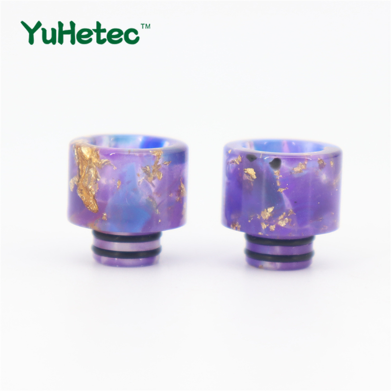 قطعتان من غطاء موصل فوهة السجا - مراجعة Drip Tip Resin وسعره