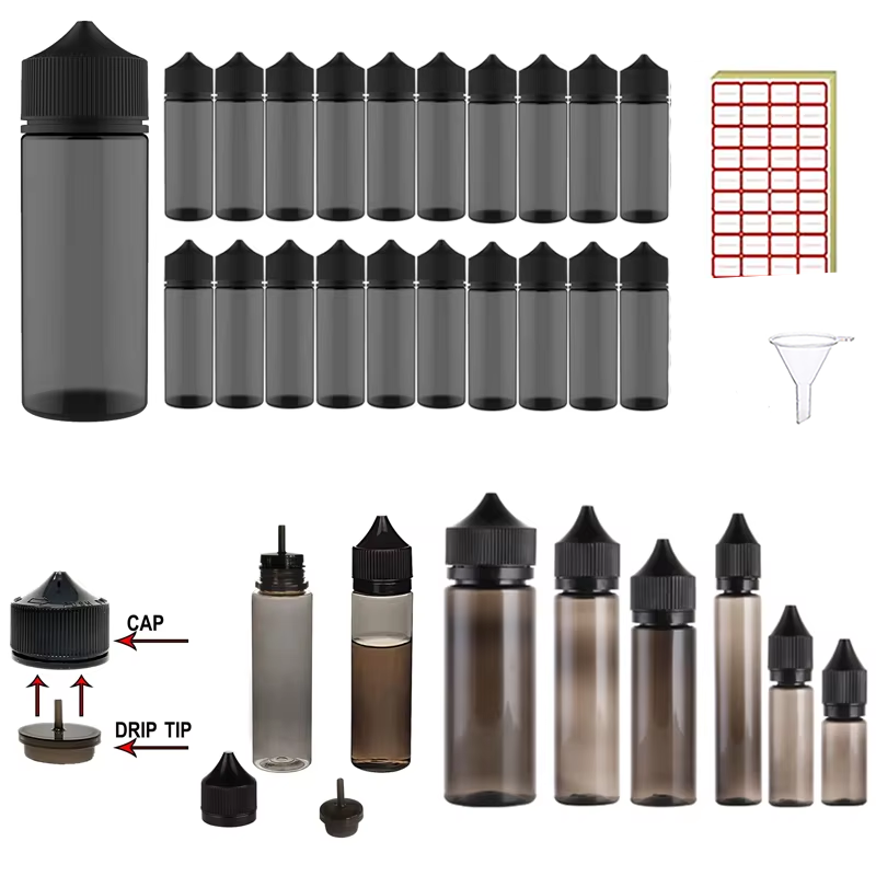 20 Pcs30-120ml PET زجاجة فارغة - مراجعة Juice Bottle Dropper وسعره
