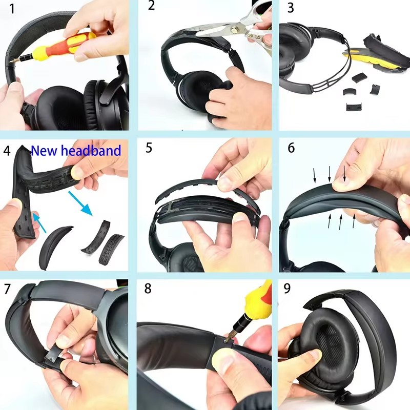 عصابة رأس قابلة للإزالة لسماعا - مراجعة Bose Headphone Qc45 وسعره