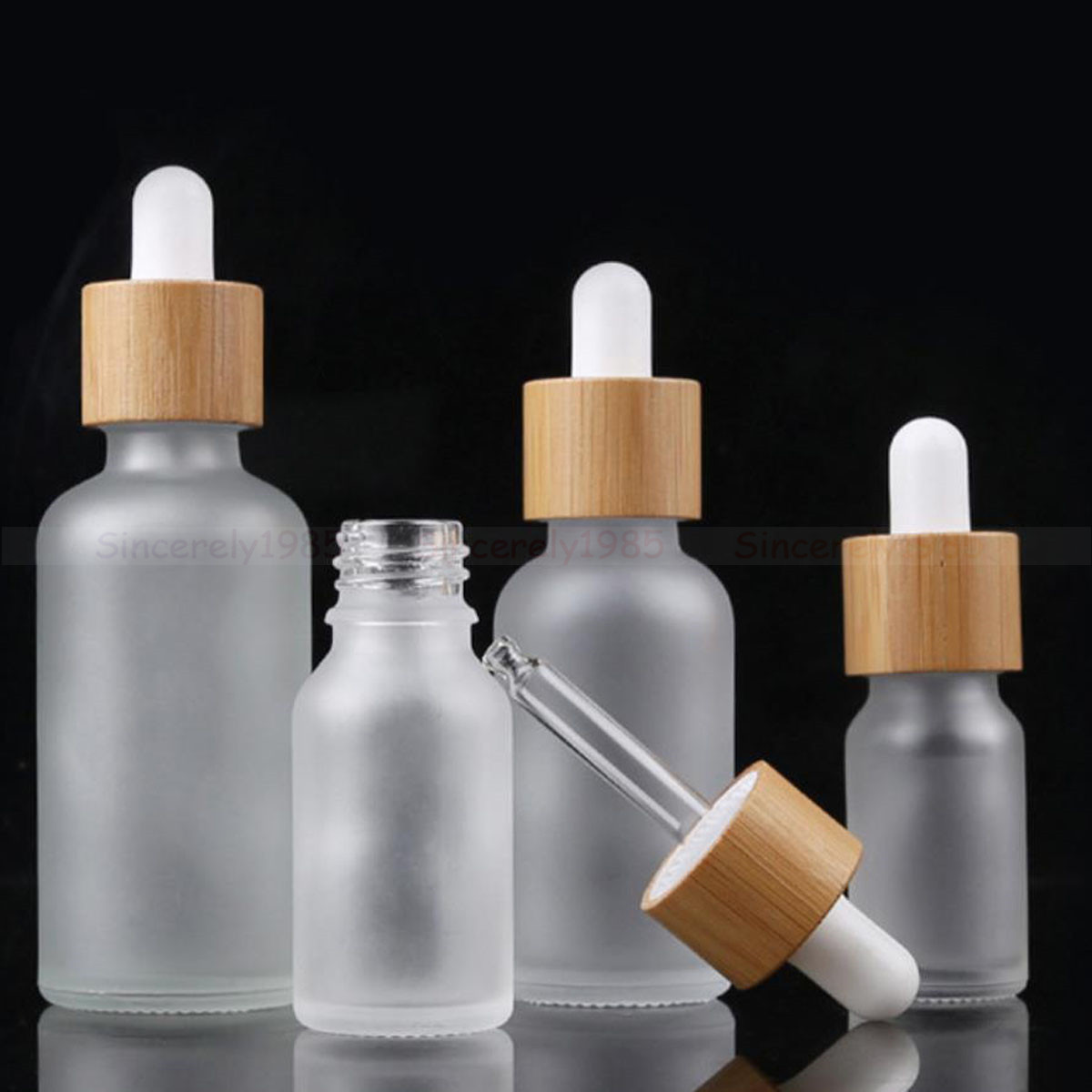 زجاجات قطارة زجاجية شفافة بلور - مراجعة Juice Bottle Dropper وسعره