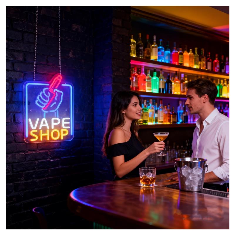 لافتة نيون لمتجر السجائر الإلك - مراجعة Vaping Store وسعره