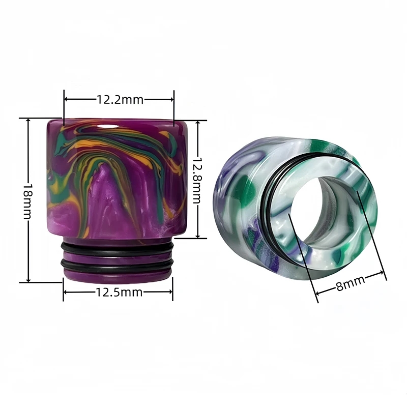 جملة 100 قطعة من رؤوس التنقيط  - مراجعة Drip Tip Resin وسعره