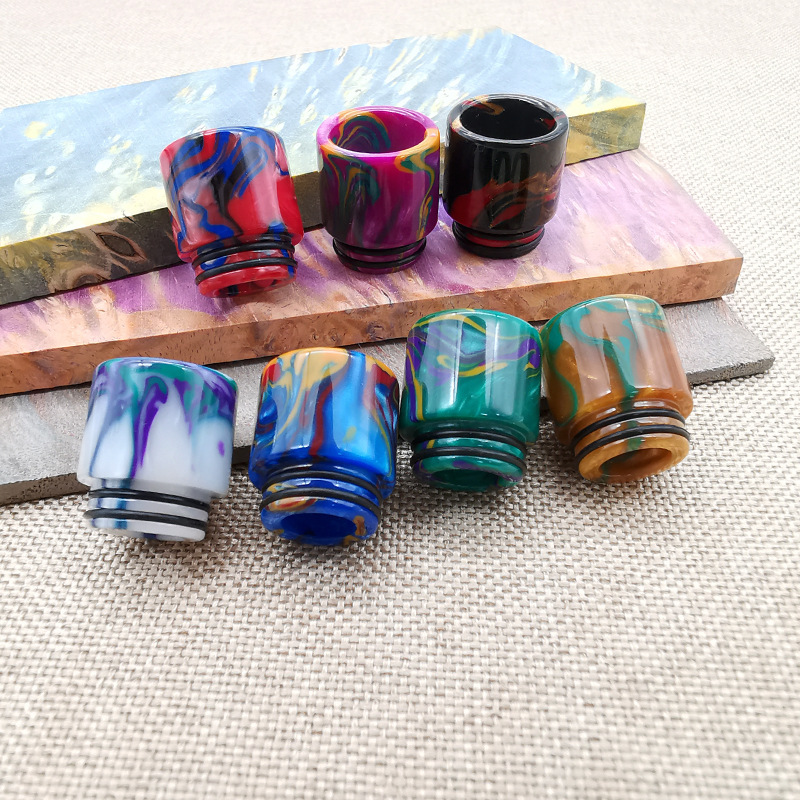 جملة 100 قطعة من رؤوس التنقيط  - مراجعة Drip Tip Resin وسعره