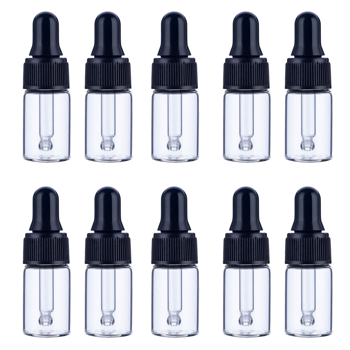 30x50x100x1/2/3/5 مللي الزجاج  - مراجعة Juice Bottle Dropper وسعره