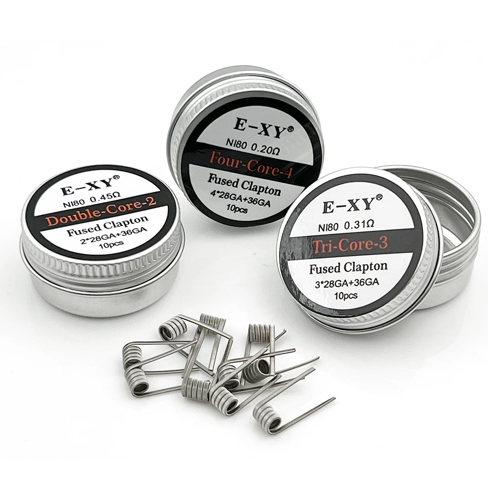 10 قطعة/صندوق Ni80 لفائف مسبقة - مراجعة Coil Building Kit وسعره