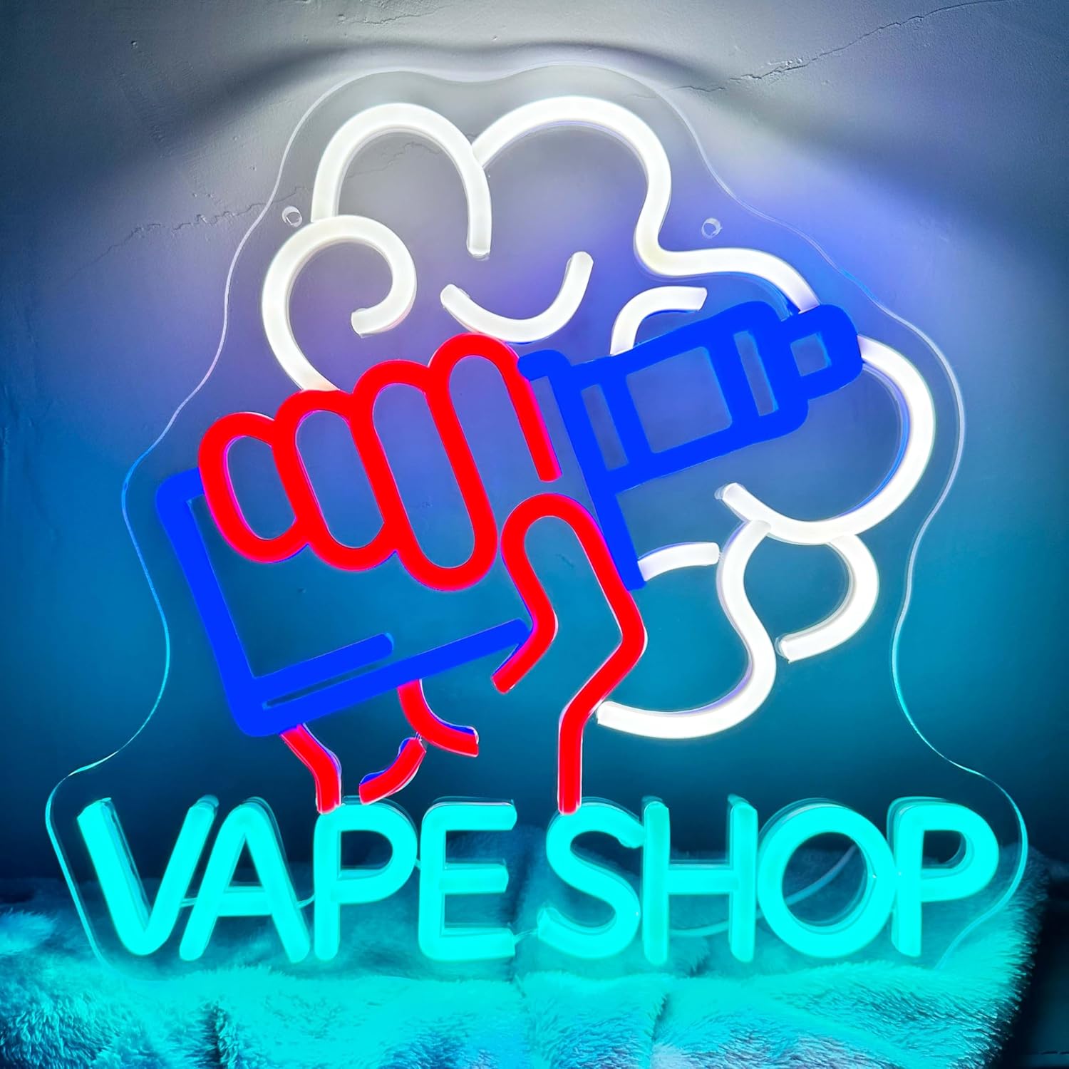 لافتة إضاءة نيون ليد لمتاجر ال - مراجعة Vaping Store وسعره
