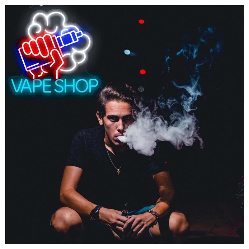 لافتة نيون لمتجر السجائر الإلك - مراجعة Vaping Store وسعره
