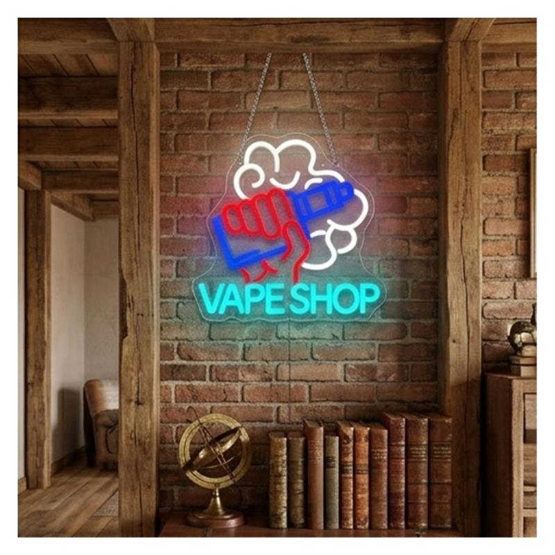 لافتة نيون لمتجر السجائر الإلك - مراجعة Vaping Store وسعره
